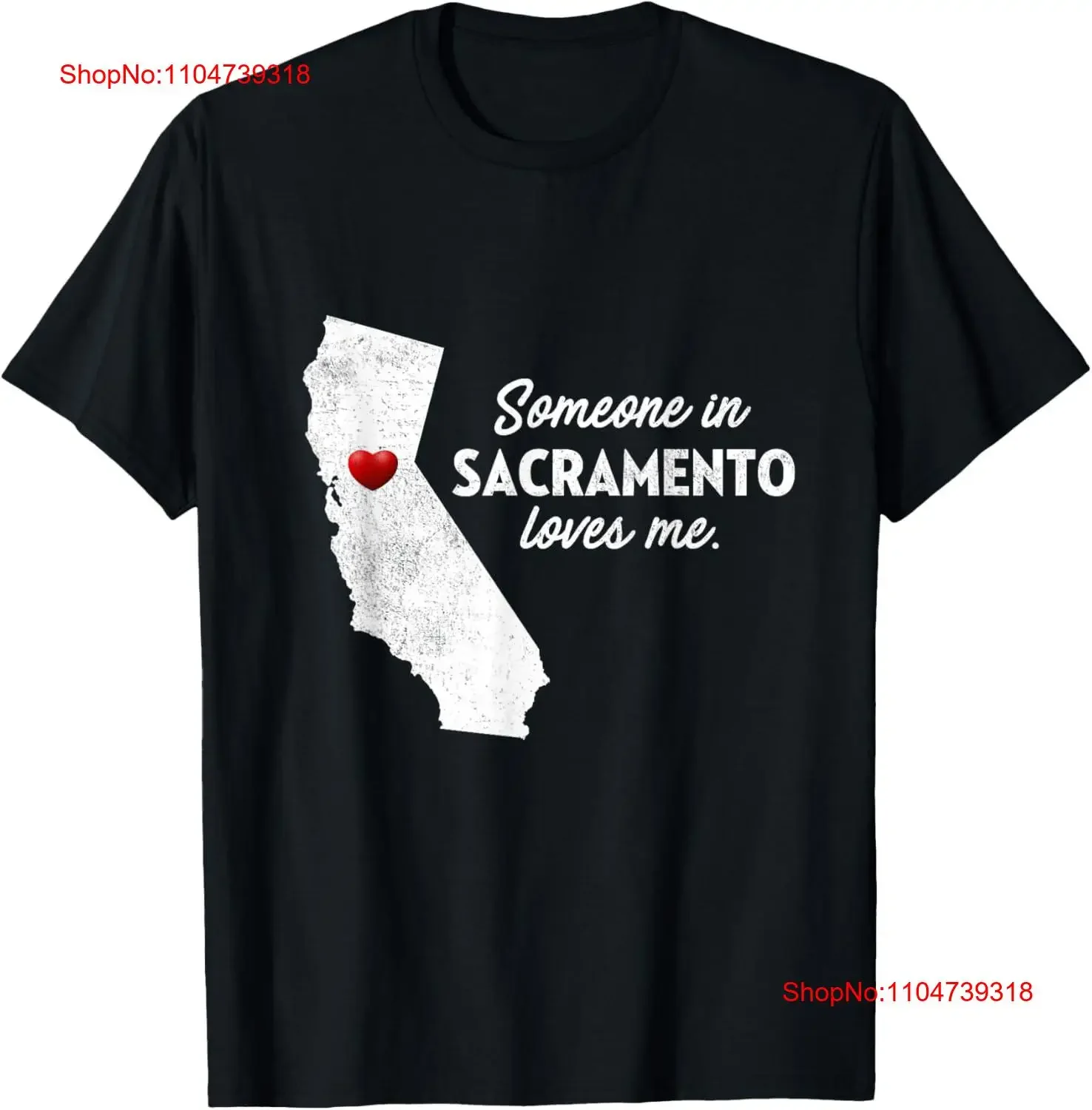 Alguien en Sacramento Me ama California camiseta vintage lavada suave casual ligeramente streetwear Ropa de diseñador versátil
