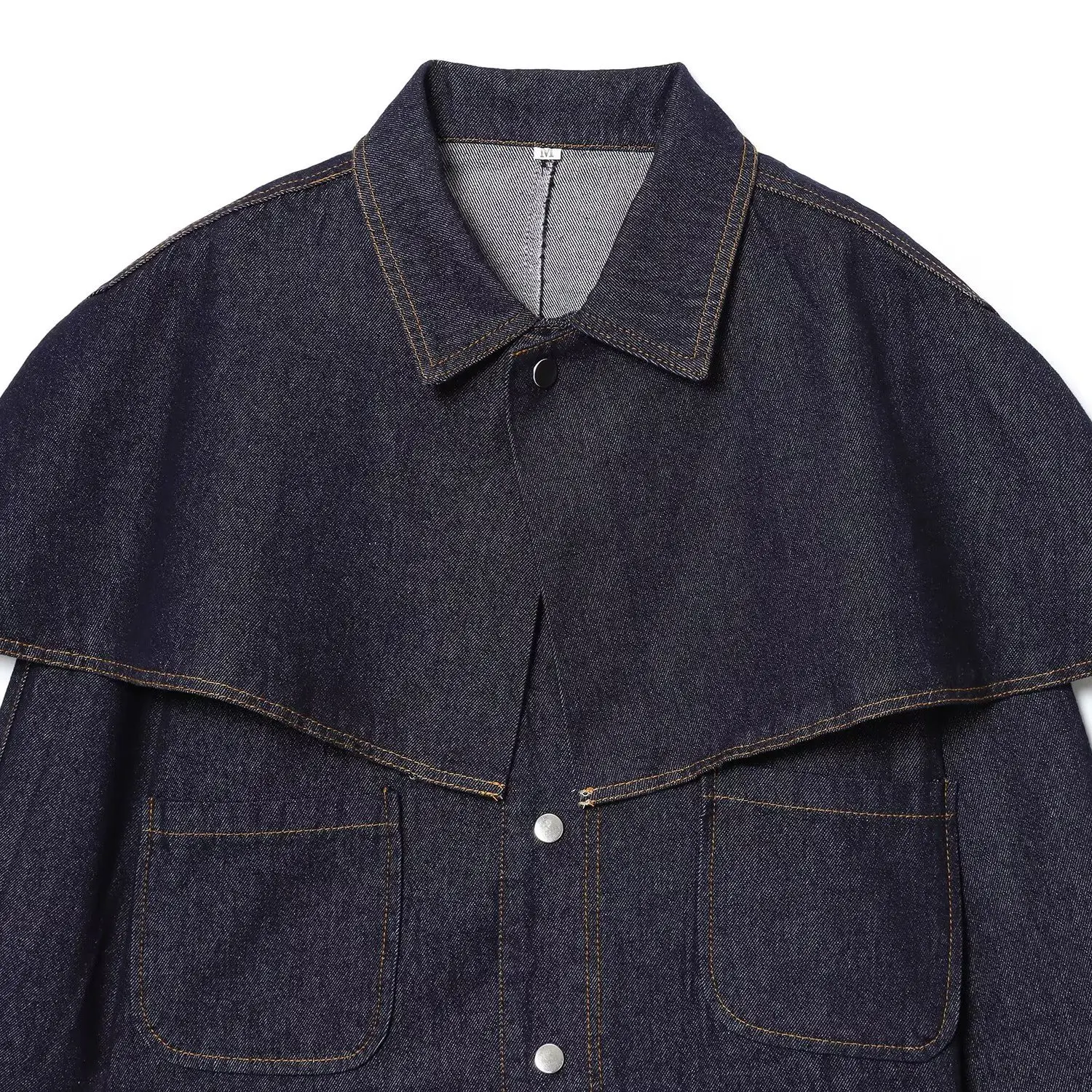 JNLEAOG レディースファッショナブルカウルネックデニムトップス秋新作スリムカジュアル万能デザインロングスリーブポリエステルコート