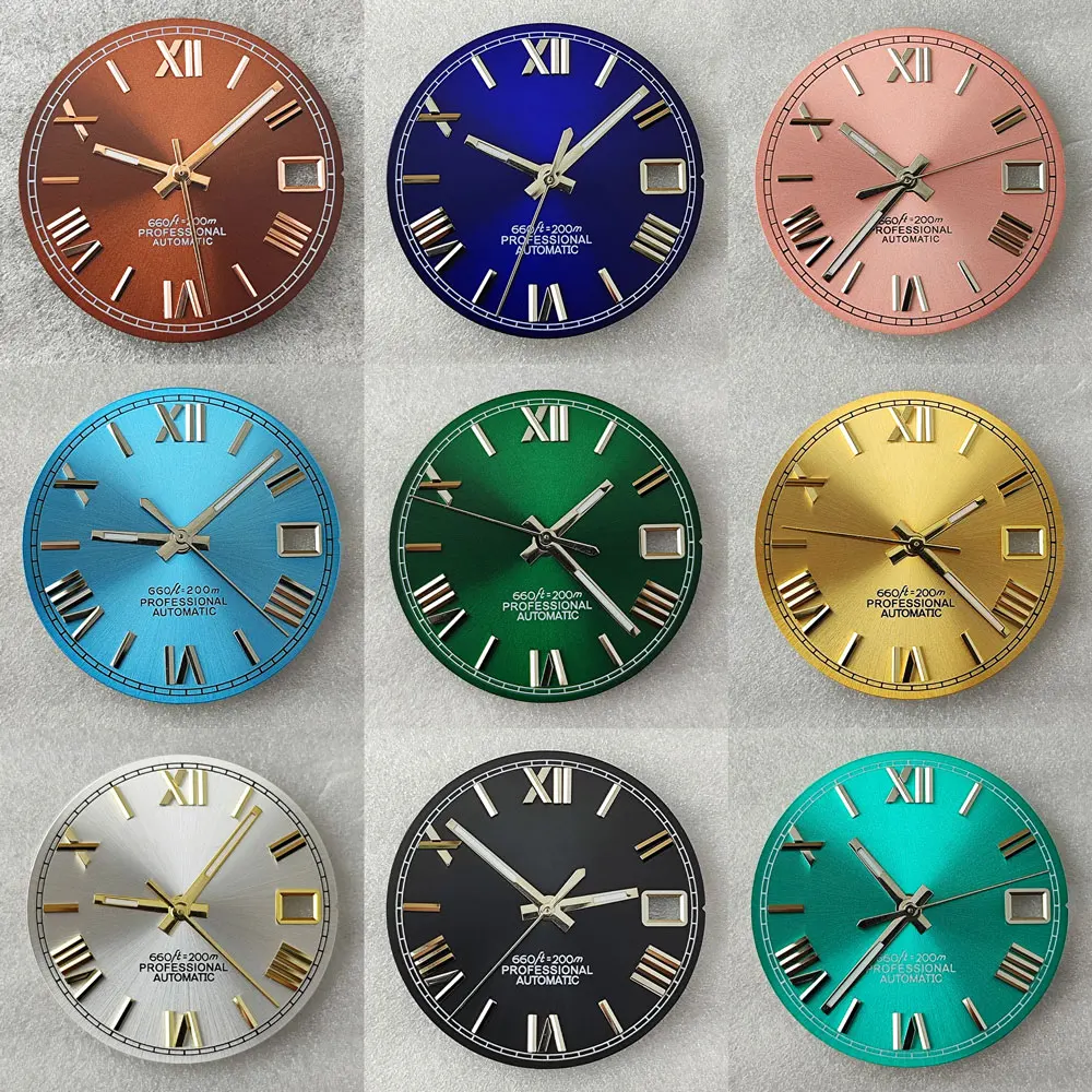 

NH35 Roman numeral 28.5mm S dial NH35 dial is suitable for NH35 NH36 movement watch accessories repair tools
