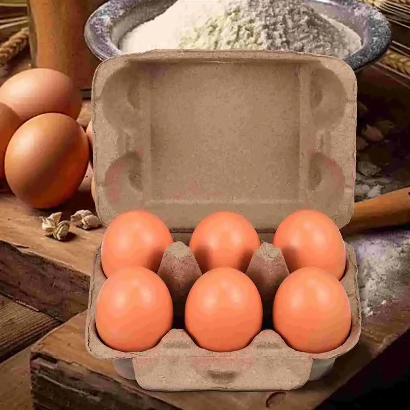 25 Pcs Egg Paper Pulp Carton Container Holder Mazing Bulk Mini Chicken Cartons Half Dozen Eggs