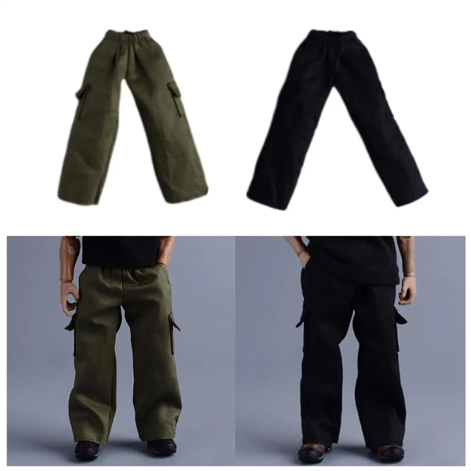 

Повседневные брюки в масштабе 1:12, мужская фигурка, мини-мужская одежда, костюмные брюки для 6-дюймовых фигурок, аксессуар для косплея