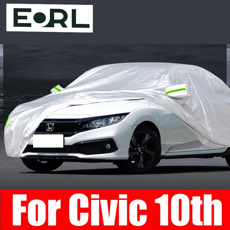 

Full Car Cover For Civic 10th FC1 Rain Frost Snow Dust Waterproof Protection Exterior Car Protector Covers Anti UV Accessories