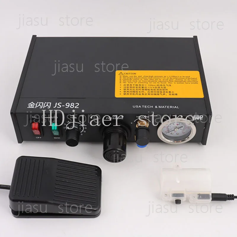 

Glue Dispenser Machine UV Glue Silicone Applicator Manual Pedal Liquid Automatic Dispensing 982A 220V Glue Dispenser 0.1-5bar