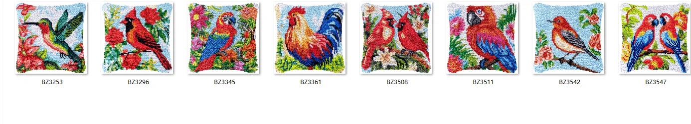 

Комплект крючков с защелкой в виде пчелы, ковер, холст, цвет «Птицы», ручная работа, Xaoppakket, сделай сам, ковер, вышивка, ручная работа, 43-43 см