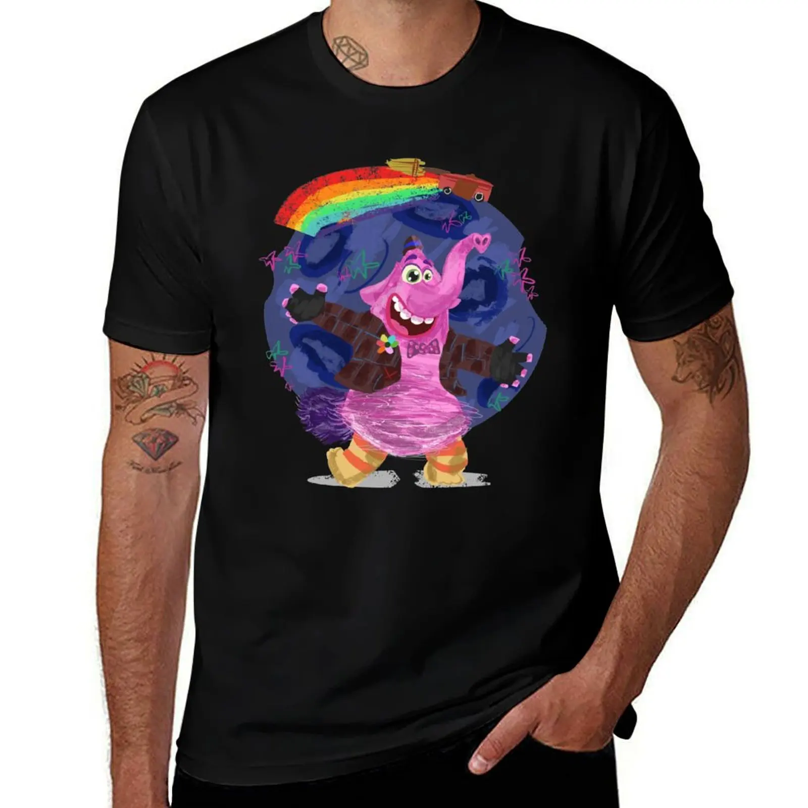 Bing Bong T-Shirt All Match Print Short Sleeve Top