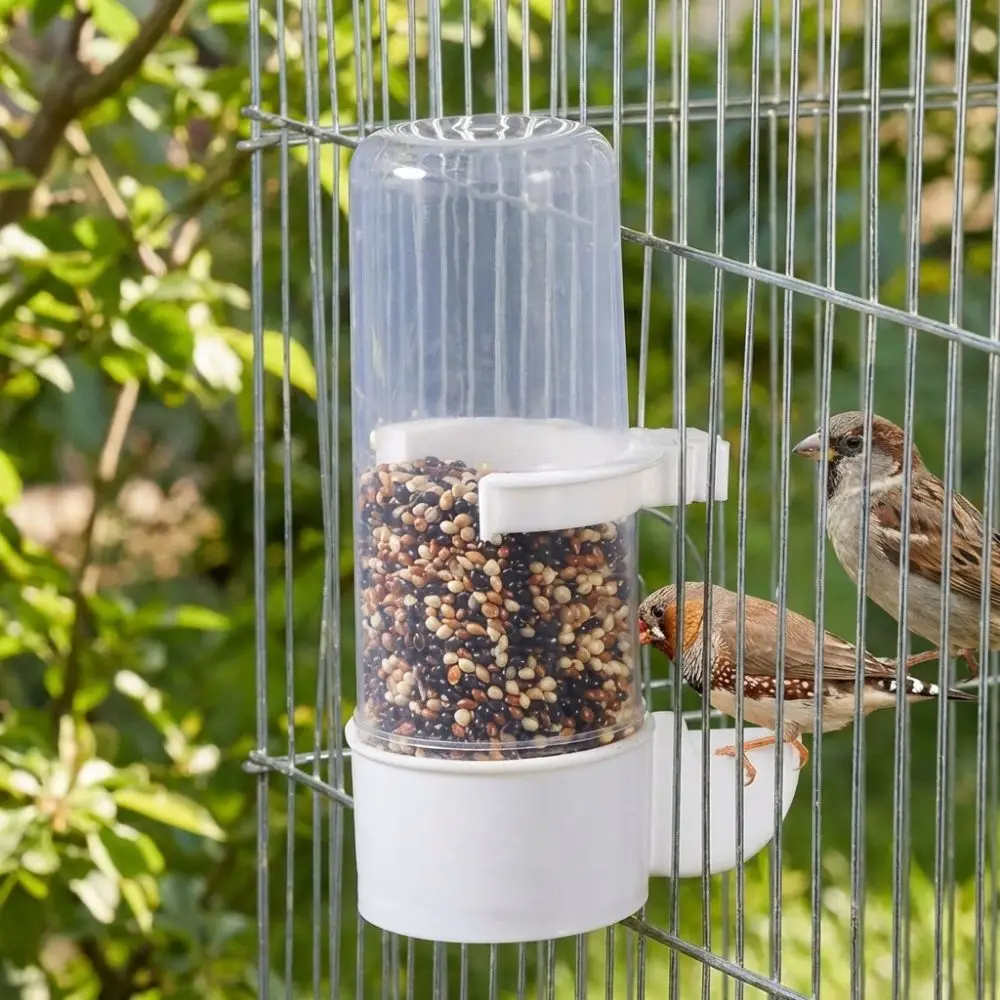 240ML Capacity Automatic Bird Feeder Leak-Proof Plastic Cage Hanging Feeder Detachable Base Hummingbird Feeder