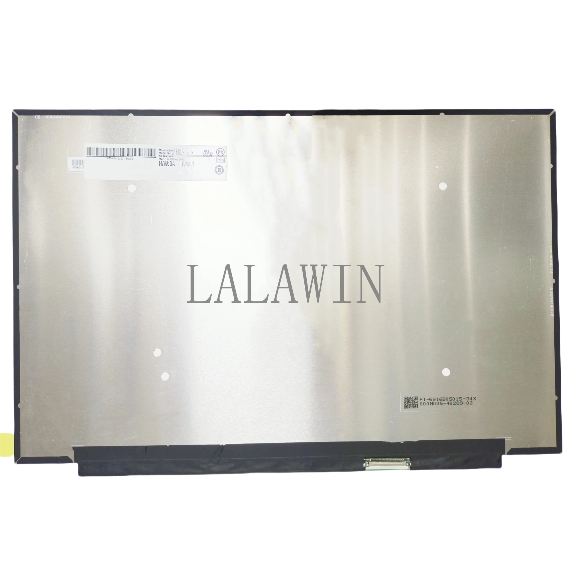 B160UAN01.T 1920x1200 IPS 16.0 inch LCD Display Panel EDP Laptop Matrix LED Screen
