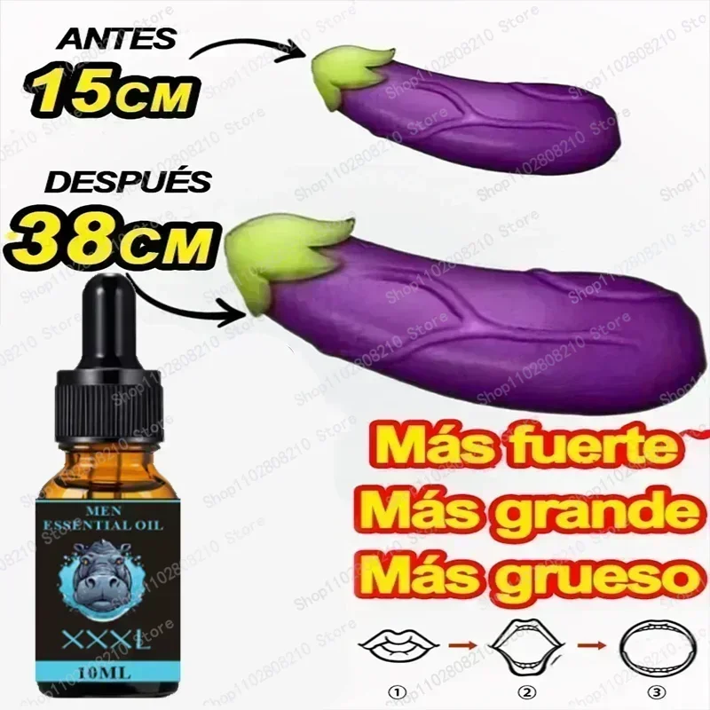 Penis Permanent Thickening, Increase XXL Growth Enlargement Massage Men\'s Cock Erection Lubricant Plant Extracts Massage Oil