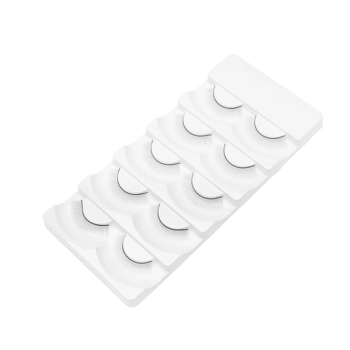 Outils d'extension de cils, faux cils naturels longs et épais, Imitation faite à la main, facile à appliquer, confortable pour la pratique, 5 pièces