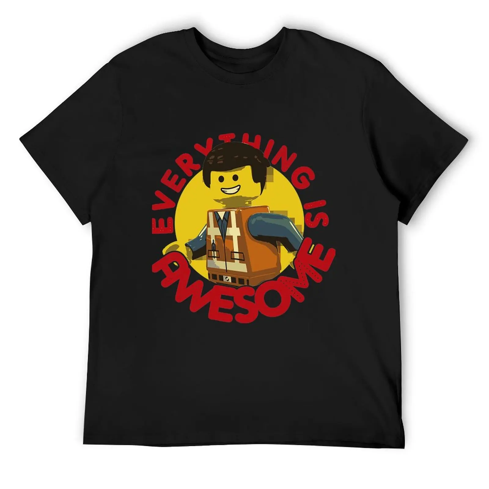 

Everything Is Awesome T-Shirt plus size clothes cotton graphic tees plain t shirts men