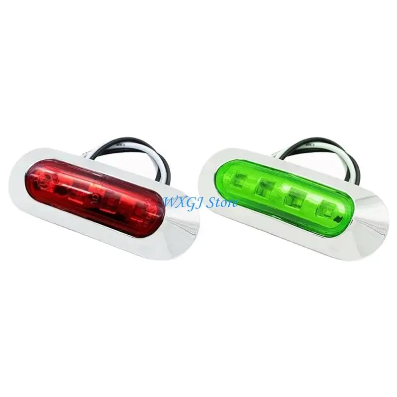 

37JE 4LED Red Green Marine Lamp 12V Low Power Consumption Side Marker Light