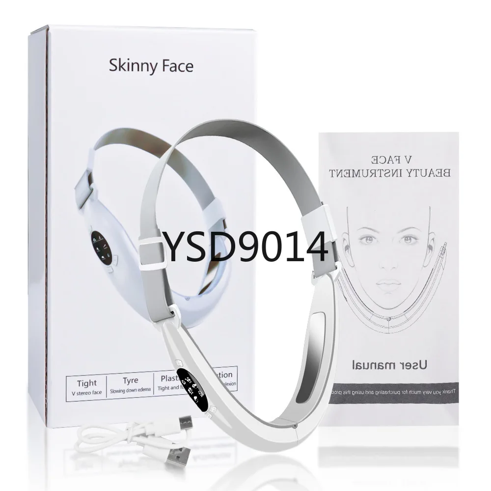 Micro-current face-saving instrument, facial v-shaped face-saving instrument, massage, lift and tighten beauty instrument