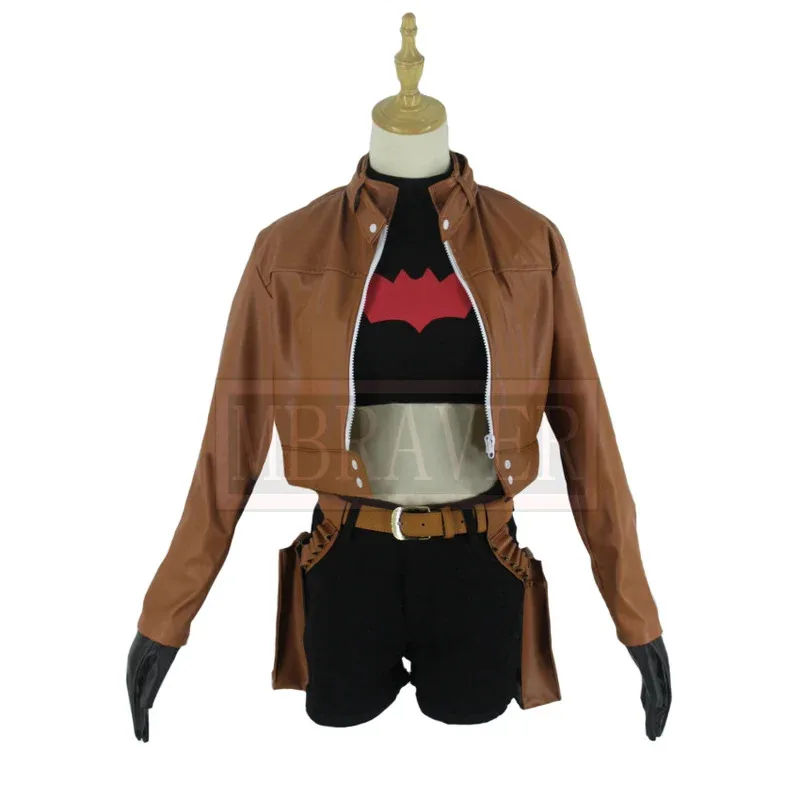 Superhéroe Capucha Roja Jason Todd Robin Reversión Sexual Femenina Cospaly Uniforme Traje Halloween Navidad Por Encargo Cualquier Tamaño