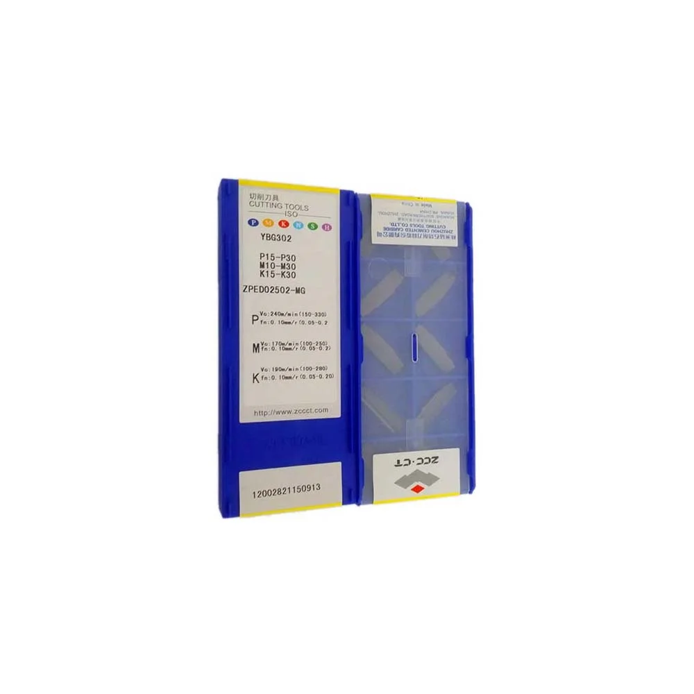 

ZCC CT 100% Original Cutting Blade ZPED ZPED02502 ZPFD ZPFD0302 ZPGD ZPGD0402 ZPHD ZPHD0503 ZPKD ZPKD0604 MG YBG202 YBG302