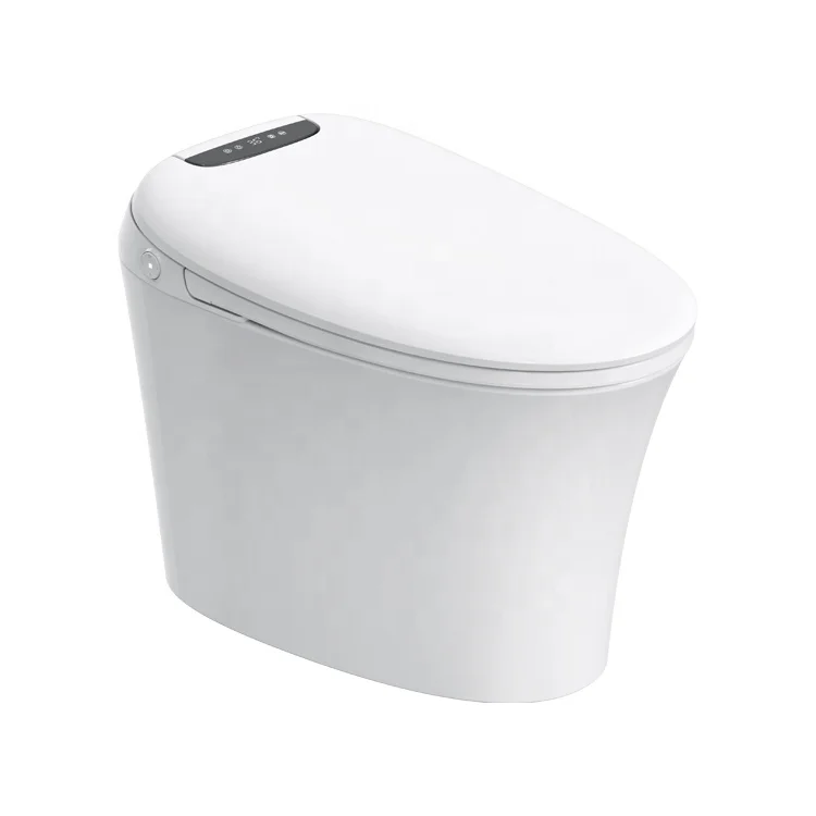 Auto Sensor Flush Electric Bathroom One Piece Intelligent Wc Commode Toilet Bowl Smart Toilet With Remote Control