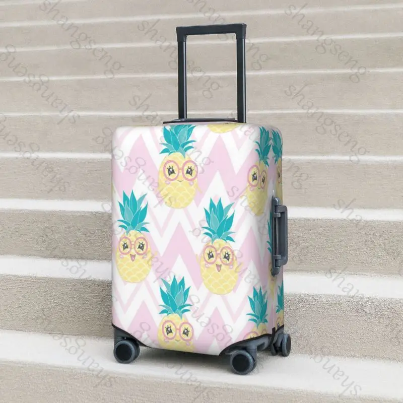 Cartoon pineapple fruit Thicken Luggage Cover Elasticity Trolley dust cover Suitcase Protection Cover Suitcase Case