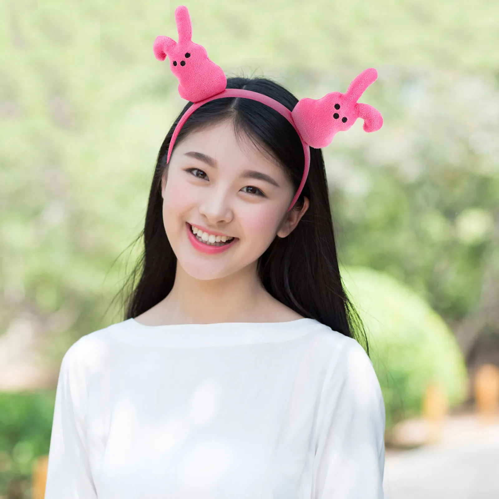 

4Pcs Bunny Ears Headband Soft Comfort Hairband for Easter Spring Birthday Party Baby Shower Kids Adults Cute Rabbit