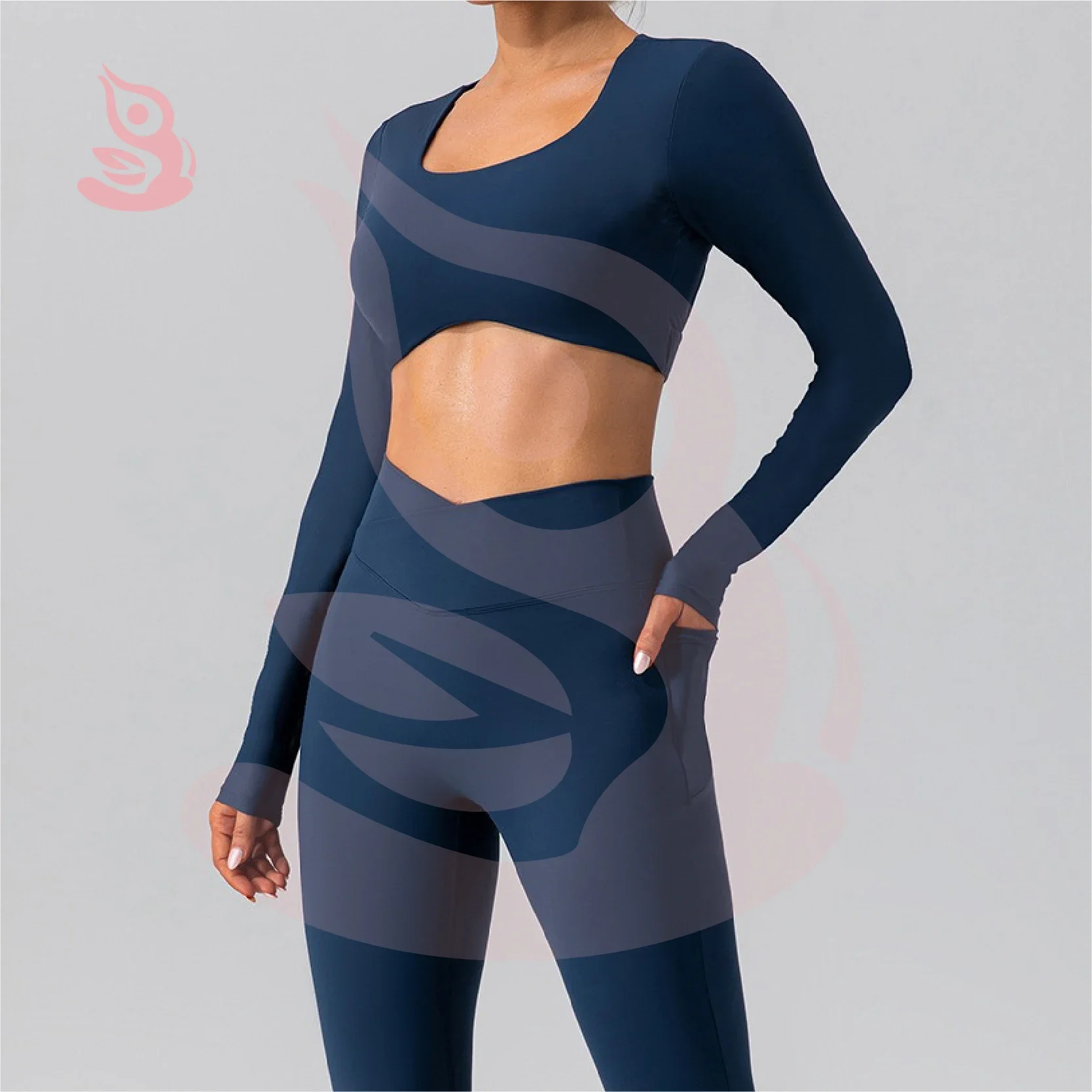 

Winter Sexy Tight Fitting Long Sleeved Yoga Clothes,Outdoor Quick Drying Sports T-shirts,Running Fitness Clothes,Women's,Autumn