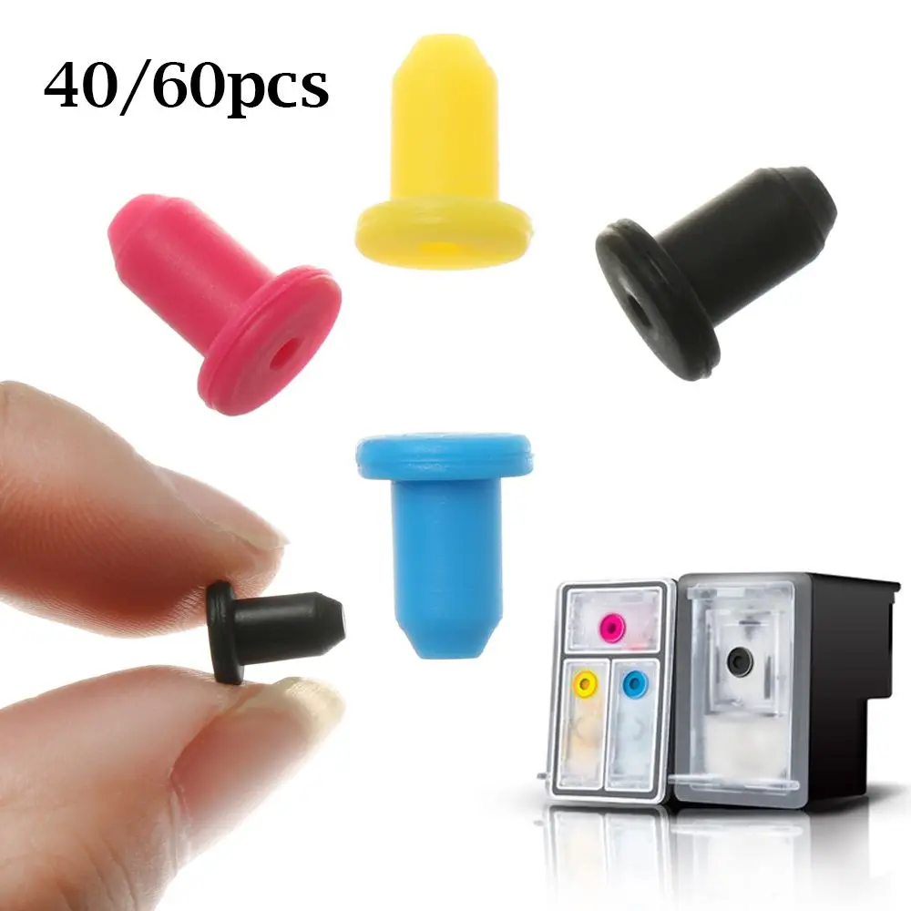 High-elastic Random Color Ink Supply System Silicone Seals Sealing Rubber Plug 4mm Solid Plugs Refill Cartridge