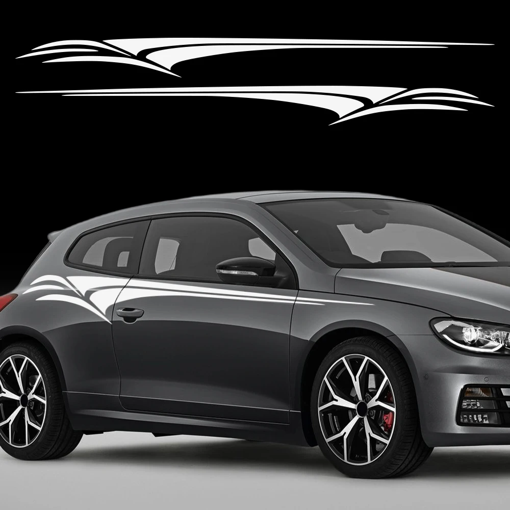 Car Door Side Decals Kit For Volkswagen Scirocco Wrapping Vinyl Film Auto Waterproof PVC Sticker Car Sticker Auto Accessories