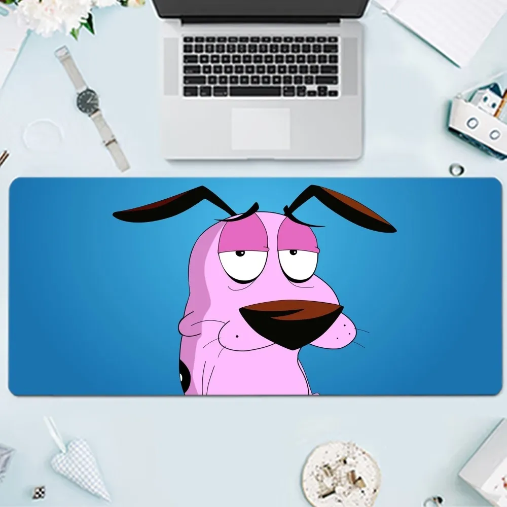 C-Courage The Cowardly Dog Mousepad Large Gaming Compute Gamer PC Keyboard Mouse Mat