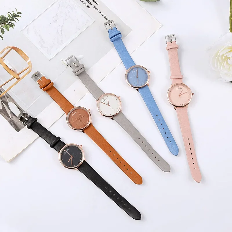 Cute Swan Women\'s Watches Simple Quartz Wristwatches Leather Watches Ladies Watch Gift Girls Students Clock Relogios Feminino 시계