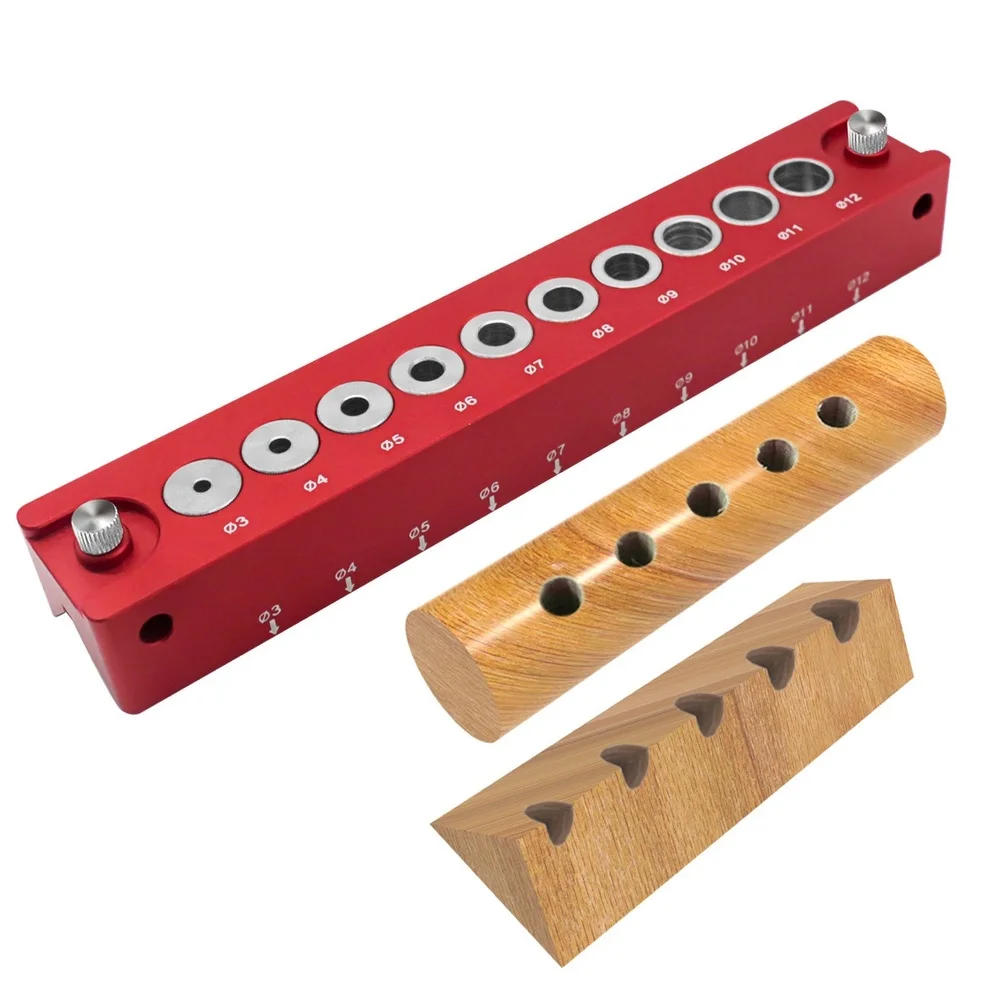 Drilling Jig 6/9 Holes 45-degree Round Wood Drilling Locator Guide Auxiliary For Round Wood Locator Guide Tool