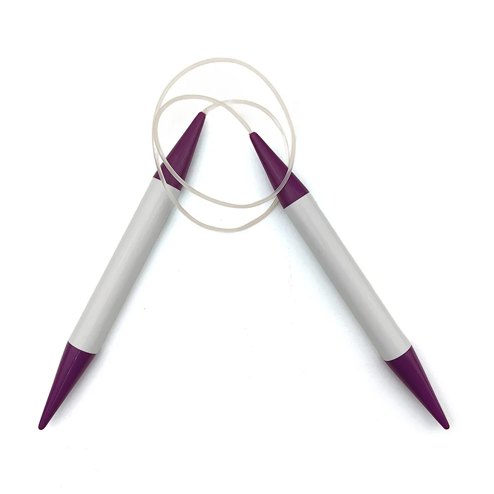 

15mm 80mm Circular Needle Knitting Needles Knitting Tools Bright White Circular Needles Heads Rope