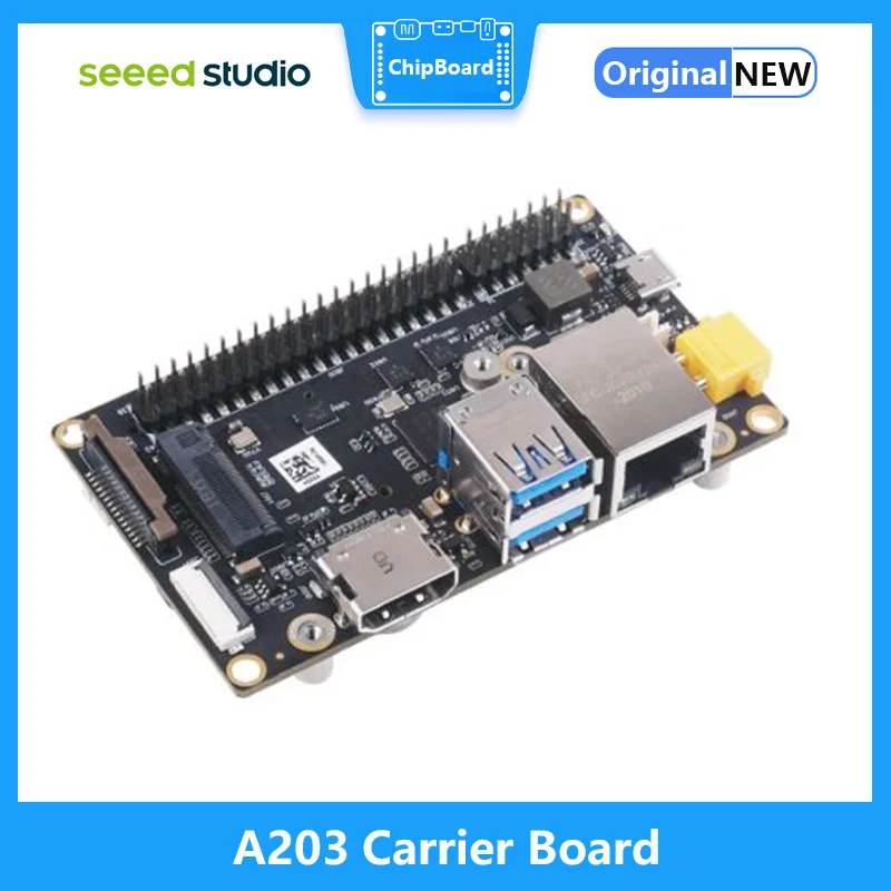 A203 Carrier Board for Jetson Nano/Xavier NX/TX2 NX with compact size and rich ports (Wifi, Bluetooth, SSD supported