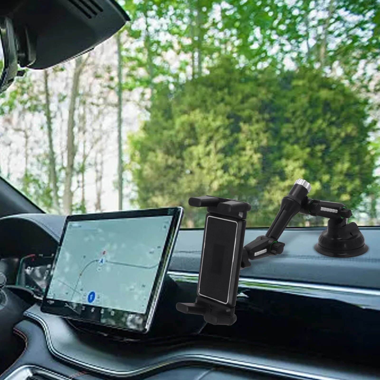 Tablet-Halterung mit langer Saugnapfbefestigung, passend für die meisten Tablets in Ihrer SUV- oder LKW-Kabinenumgebung