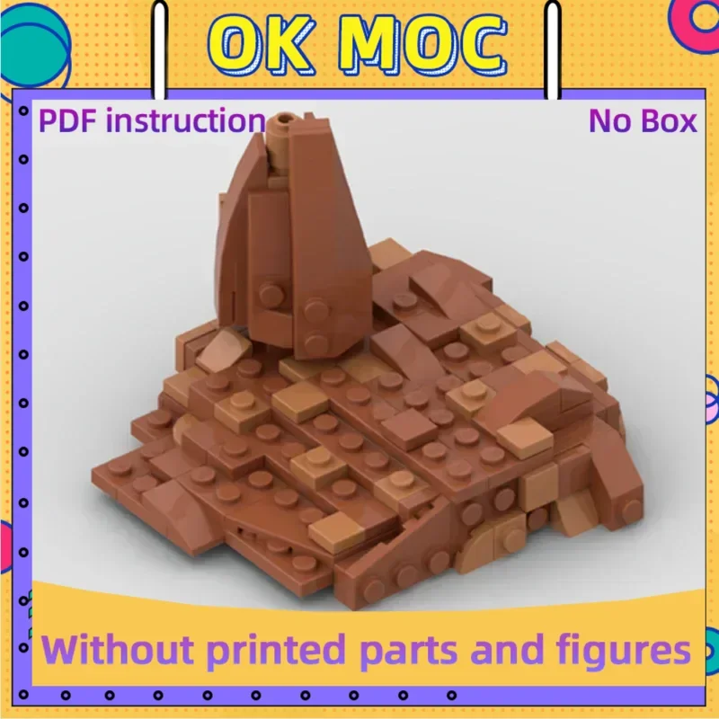 

Звездная модель фильма Moc, строительные кирпичи, сцена в пустыне, большая пейзажная технология, модульные блоки, подарки, рождественские игрушки, наборы «сделай сам», сборка