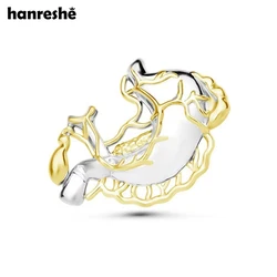 Hanreshe Anatomy Stomach Organ Brooch Pin Medical Quality Lapel Backpack Digestive Stomach Badge Jewelry for Doctors Nurse
