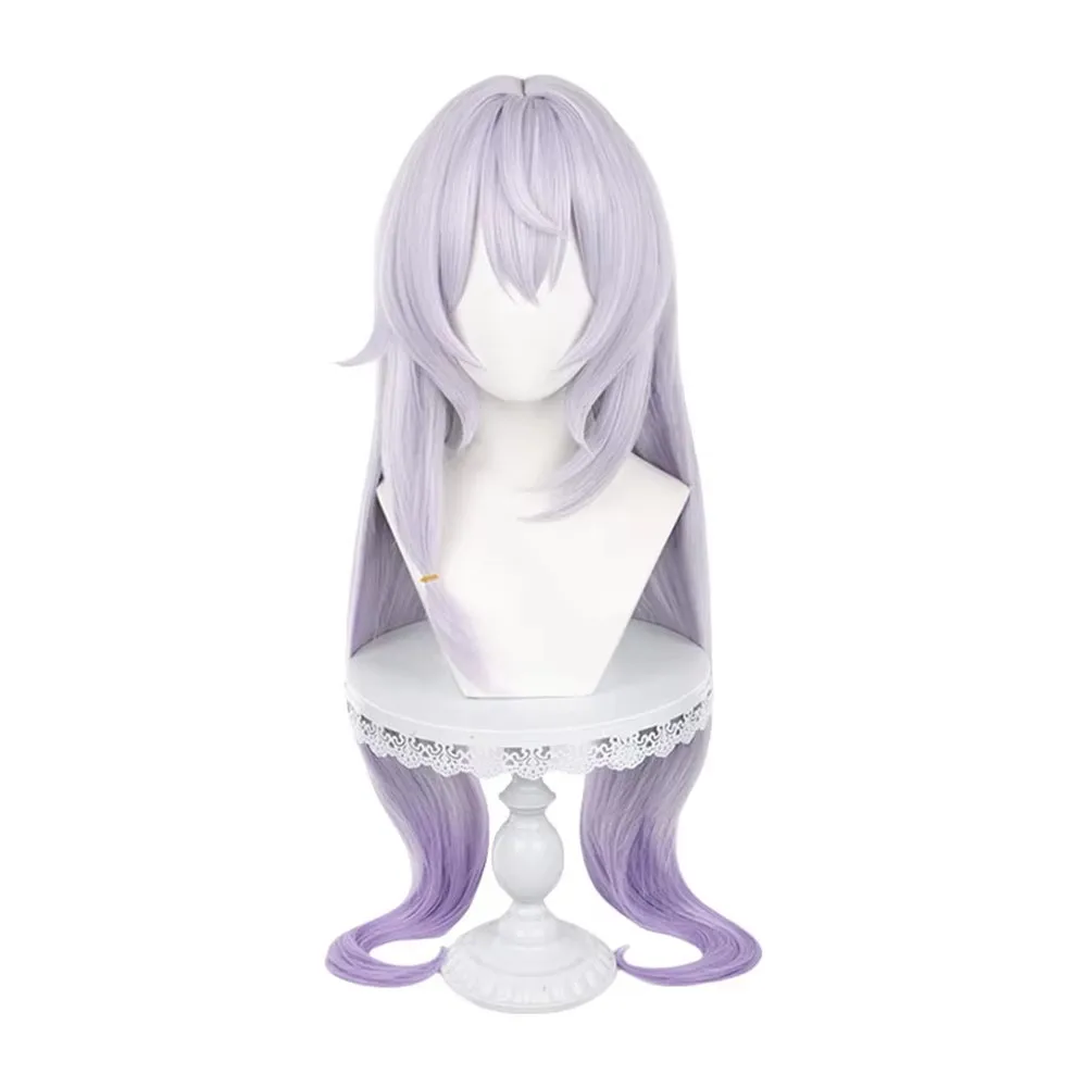 

Anime Synthetic Hair Black Swan Cosplay Wig Long Light Purple Gradient Role Play Props
