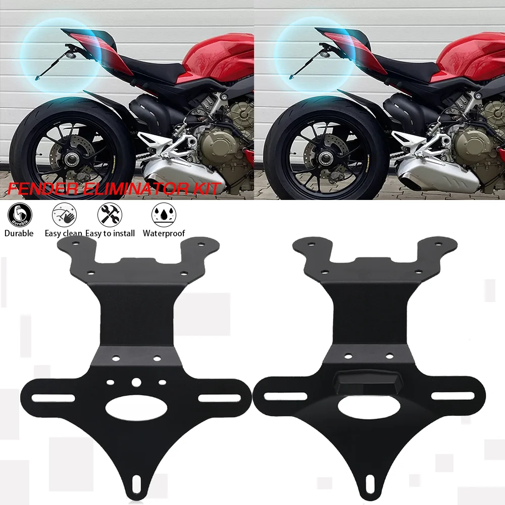 

ZX4R ZX25R License Plate Holder For KAWASAKI NINJA ZX-4R ZX-4RR ZX-25R Motorcycle Tail Frame Bracket LED Light Fender Eliminator