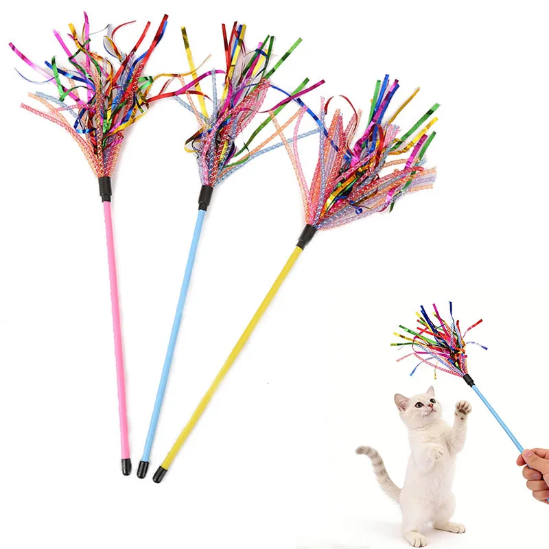 Katzenstäbe, weiche Linienröhre, bunte Streifen-Teaserstäbe, interaktives Katzenspielzeug, Katzen-Teaser-Stick für Katzen und Kätzchen im Innenbereich, Katzenspielzeug