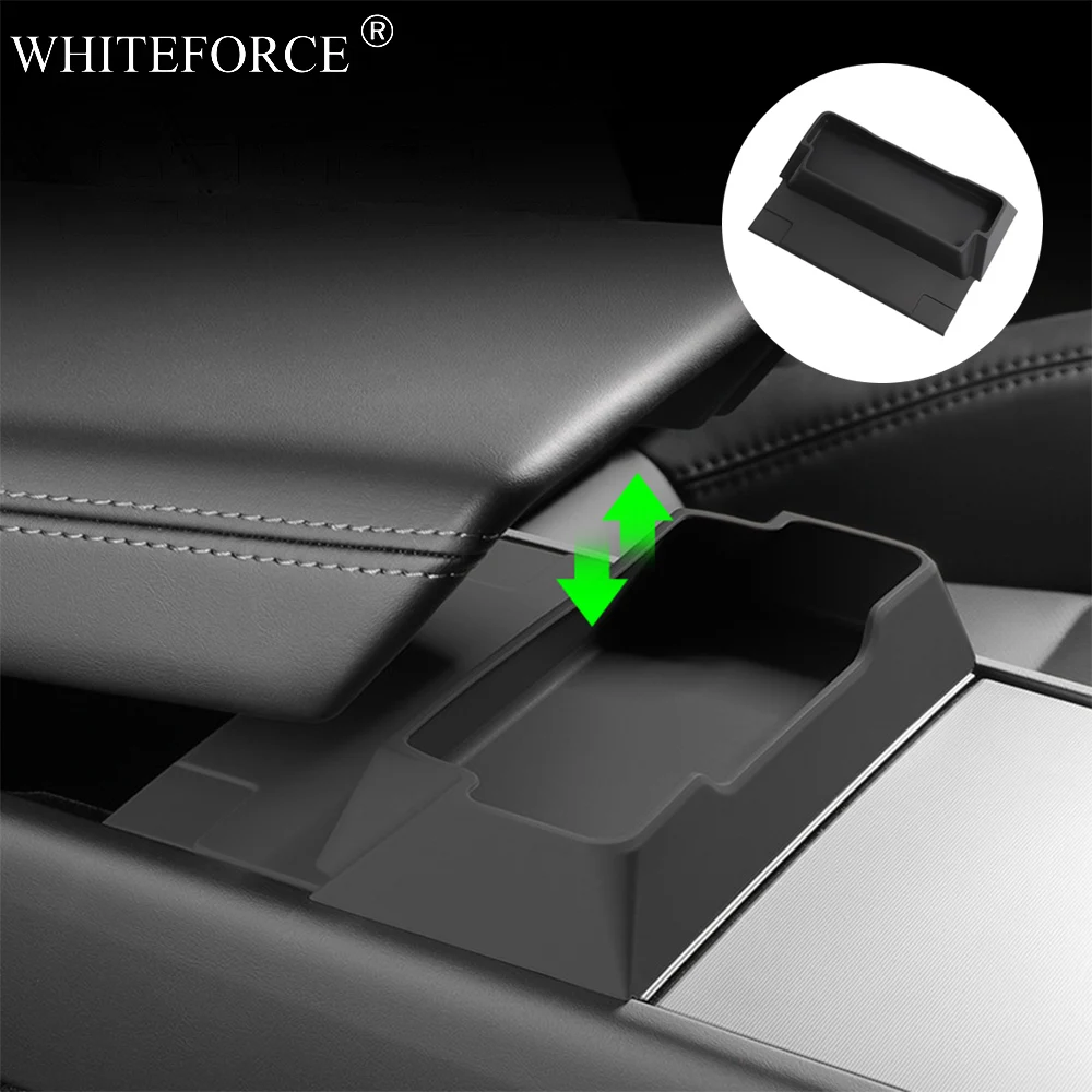 

For Tesla Model Y Juniper Center Console Storage Tray Armrest Storage Box Model 3 Highland Cup Holder Console Organizer Box Kit