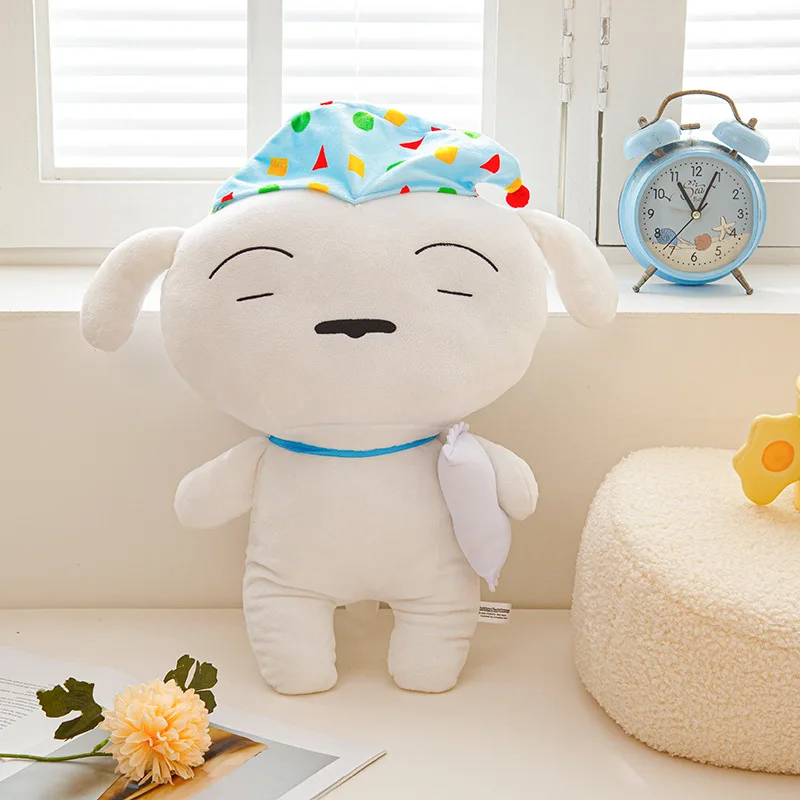Crayon Shin Chan Plush Set Pajama Style Anime Character Stuffed Doll Soft Fluffy Friends Plushie Birthday Gift Bedroom Decor