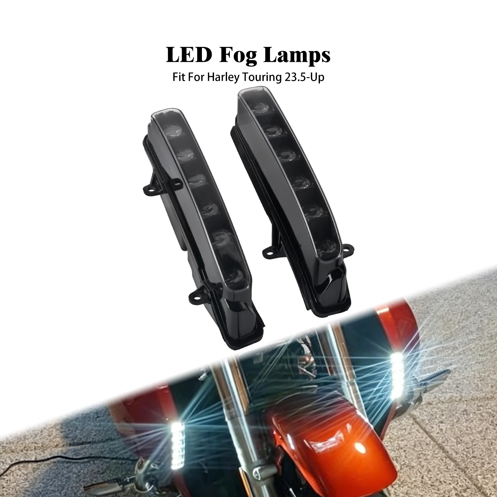 

Motorcycle Fairing Lowers Light Fog LED Lights For Harley Touring FLHXSE FLTRXSE 23-Up Road Street Glide 24-Up FLHXU Turn Signal