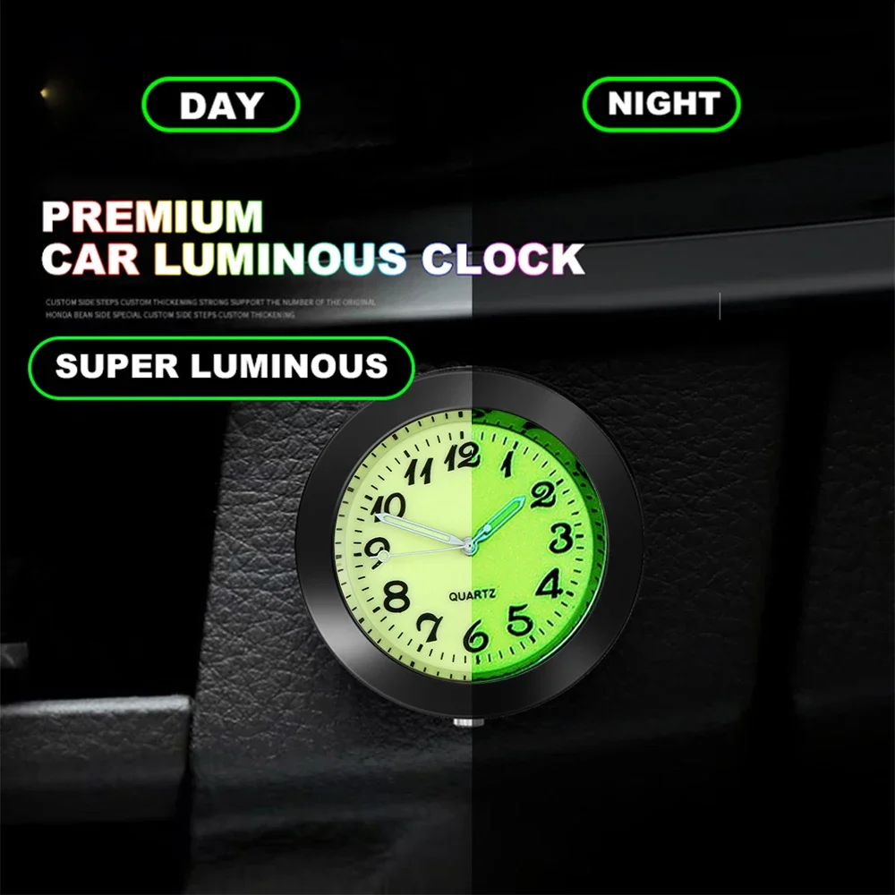 2026 New Mechanics Quartz Clocks Digital Watch Car Mini Clock Automobiles Internal Stick-On Car Ornament Auto Accessories