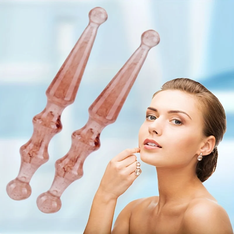 

Resin Double-Headed Point Pen, Facial Acupressure Stick, Eye and Face Massage Tool for Skin Care and Beauty, Manual Massage Tool