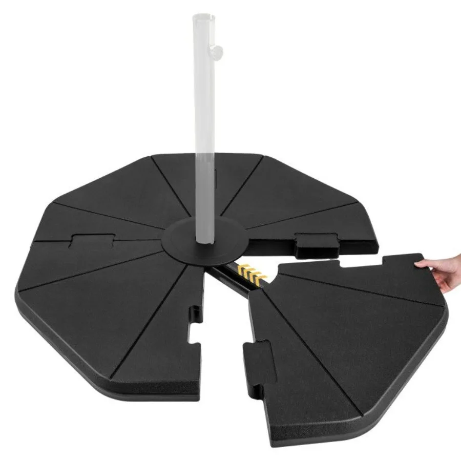 

4Piece Fillable Umbrella Base Stand for Garden Yard Poolside