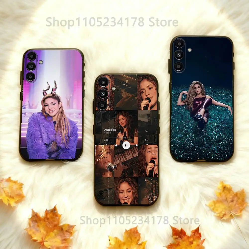 

SINGER S-Shakira For Samsung Galaxy A73,52,32,71,41,53,31,72,22,5G,J7,Note,8,9 Soft Black Dust-proof Cover