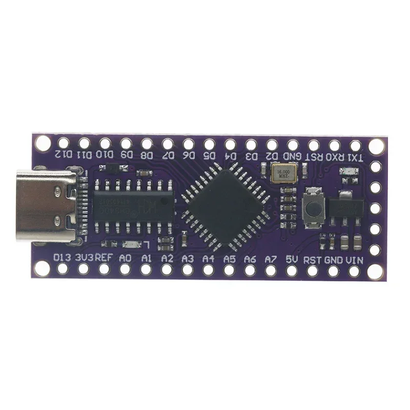 Micro USB para Arduino, Compatível com ATMEGA328, Nano V3.0, LGT8F328P, CH9340C, HT42B534-1, LGT8F328P, LQFP32, MiniEVB, Tipo-C