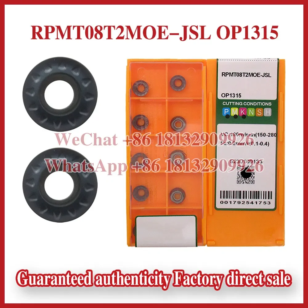100% Original RPMT08T2MO RPMT08T2MOE-JSL RPMT1003MOE-JSL RPMT10T3MOE-JSL OP1215 OP1315 OP2202 OP1325 herramienta de corte CNC