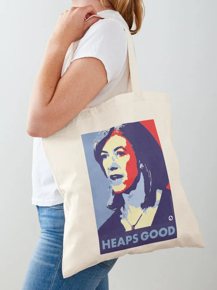 Nicola is Heaps Good Tote Bag กระเป๋านักช้อปส่วนบุคคล กระเป๋าผ้าใบผู้หญิง กระเป๋าผู้หญิงหรูหรา กระเป๋าสตรี กระเป๋าผ้าแคนวาส