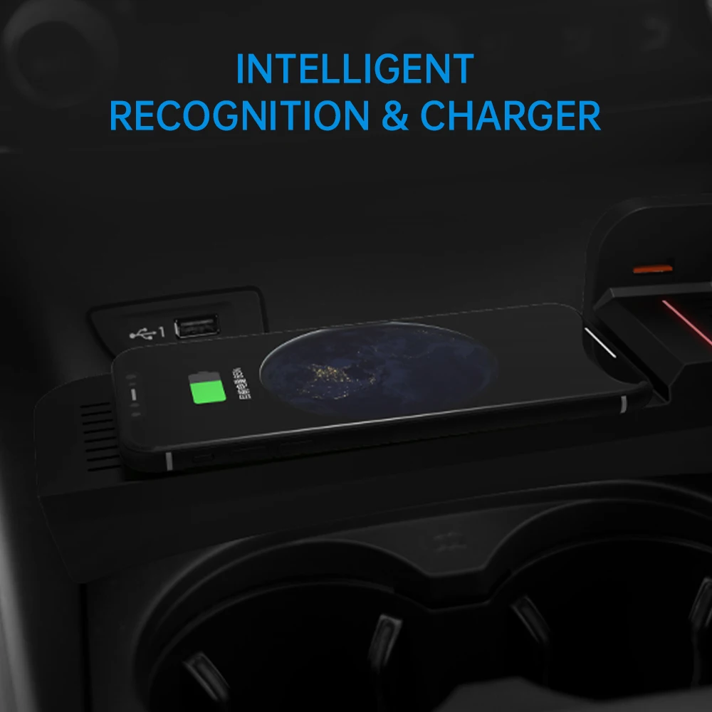 For Audi A3 8V S3 2014-2020 15W QI Wireless Car Charger Fast Charging OEM Fit with Phone Holder Car Accessories