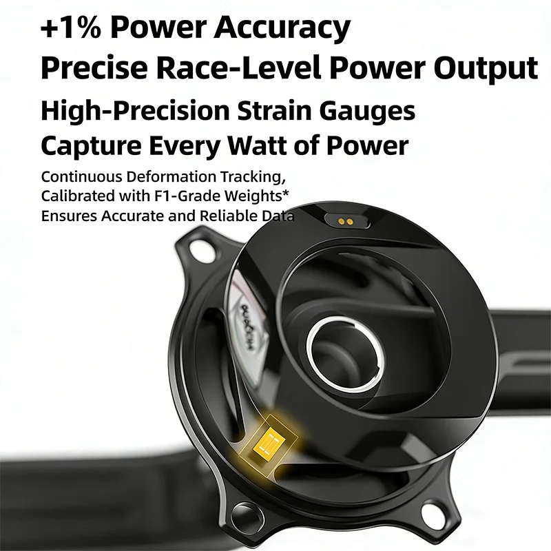 Magene PES P515 Power Meter Crankset 2027 Version 4-Bolt 110BCD 24mm Aluminum Spindle ANT+ Bluetooth Road Bike Set - view 5