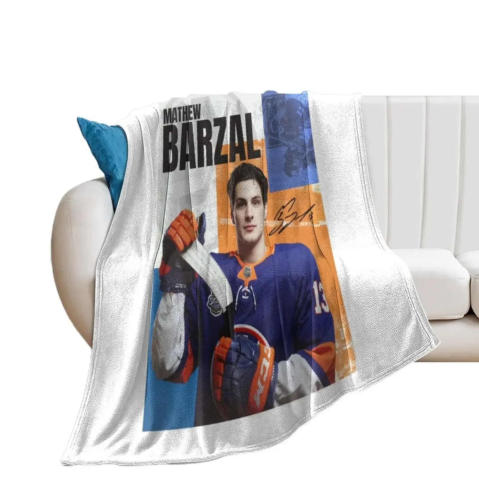 

Mathew Barzal Throw Blanket Blankets Sofas Of Decoration for babies Tourist anime Blankets