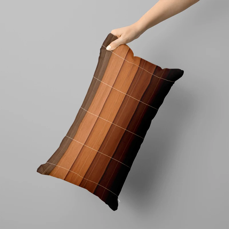 Brown pattern long pillowcase 50x70 room sofa nap long hug pillowcase 40x60cm home decoration