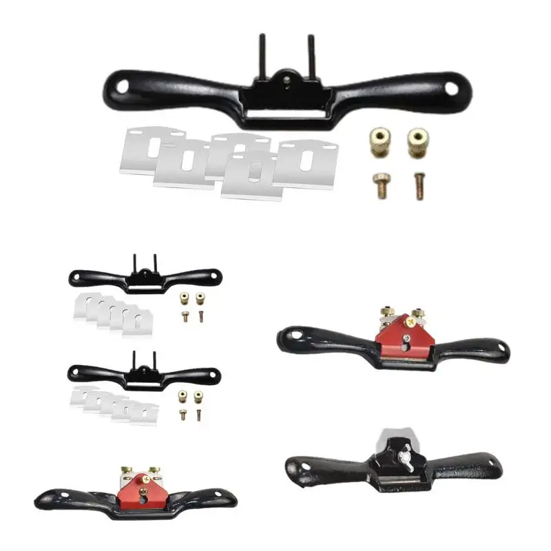 Avião Ajustável Spokeshave Carpintaria Mão Plaina Aparar Ferramentas Manuais de Madeira Mão Corte Borda Ferramenta com Parafuso Lâmina
